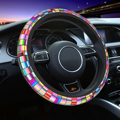 Auto rooliratta kate Pride Lipp Libisemisvastane LGBT Bseksuaal Panseksuaal Aseksuaalne Auto stiiliga rooliratta tarvikud