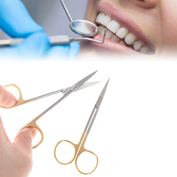 Прави/лакътни хемостатични щипци от неръждаема стомана Инструменти за орална хирургия Медицински стоматологични хирургически ножици Оборудване за стоматологична хирургия