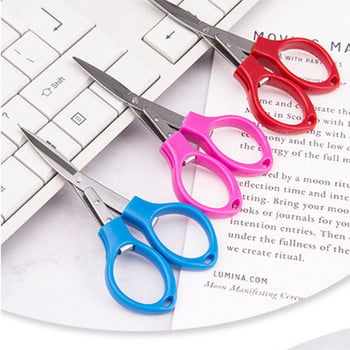 1Pcs Scissor Professional Scissor Μανικιούρ για Νύχια Φρύδι Μύτη Βλεφαρίδα Επιδερμίδα Ψαλίδι Καμπυλωτό Εργαλείο Μακιγιάζ Πεντικιούρ Κόψιμο