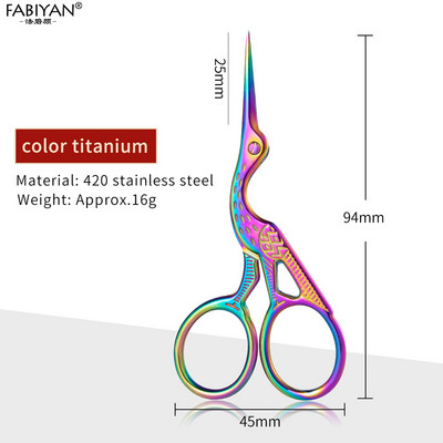 Retro rozsdamentes acél szépség olló smink ápolás vágó szempilla orr arcszőrzet eltávolító köröm olló varróeszközök