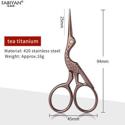 Retro rozsdamentes acél szépség olló smink ápolás vágó szempilla orr arcszőrzet eltávolító köröm olló varróeszközök