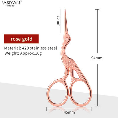 Retro rozsdamentes acél szépség olló smink ápolás vágó szempilla orr arcszőrzet eltávolító köröm olló varróeszközök