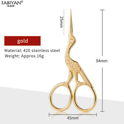 Retro rozsdamentes acél szépség olló smink ápolás vágó szempilla orr arcszőrzet eltávolító köröm olló varróeszközök