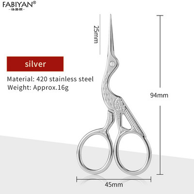 Retro rozsdamentes acél szépség olló smink ápolás vágó szempilla orr arcszőrzet eltávolító köröm olló varróeszközök