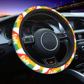 Safe Space Rainbow automobilio vairo dangtis 38 cm neslystantis Boho Lgbt Pride Yaoi automatinis vairo apsaugas, automobilio stilius
