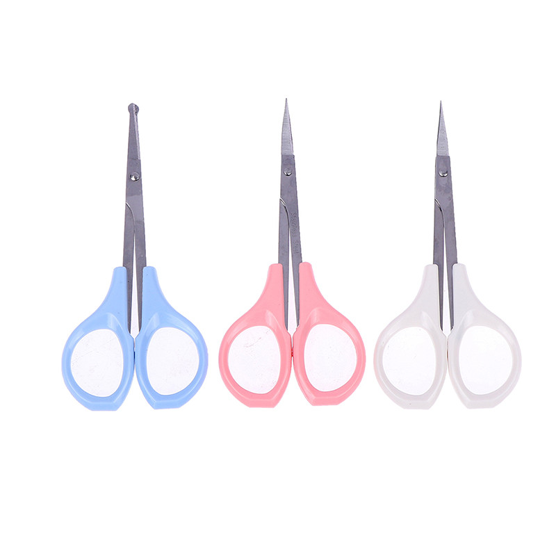 Nožnice na obočie 3 veľkosti z nehrdzavejúcej ocele so zakrivenými nechtami, odumretá koža, odstraňovač chĺpkov z nosa, zastrihávač, pedikúra, líčenie