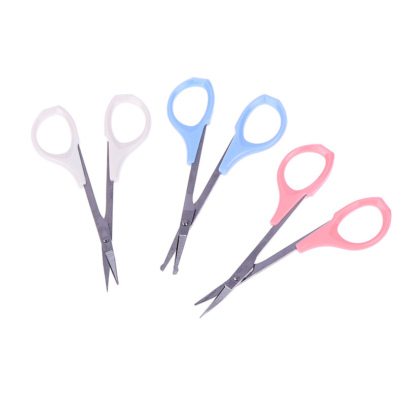 Nožnice na obočie 3 veľkosti z nehrdzavejúcej ocele so zakrivenými nechtami, odumretá koža, odstraňovač chĺpkov z nosa, zastrihávač, pedikúra, líčenie