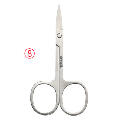 1 tk roostevabast terasest väikesed küünte tööriistad kulmude nina juuksekäärid lõigatud maniküür näo trimmimiseks pintsett meik ilutööriist