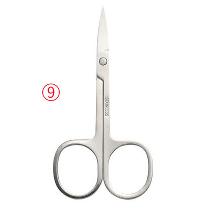 1 tk roostevabast terasest väikesed küünte tööriistad kulmude nina juuksekäärid lõigatud maniküür näo trimmimiseks pintsett meik ilutööriist