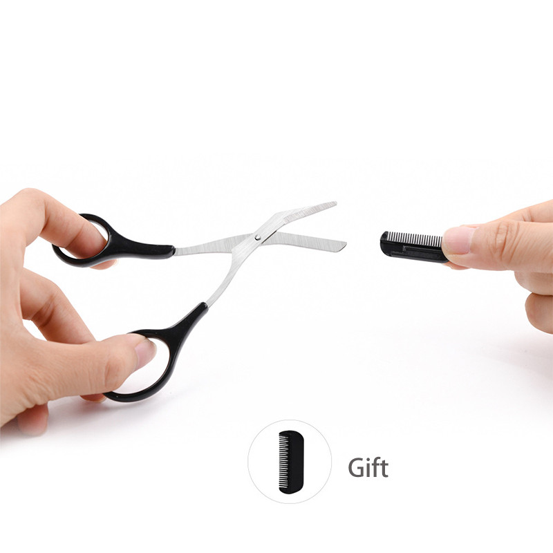 1 бр. Тример за вежди Епилатор Гребен за коса за вежди Тример за коса Ножици за вежди Инструменти за грим Аксесоари Красота Здраве