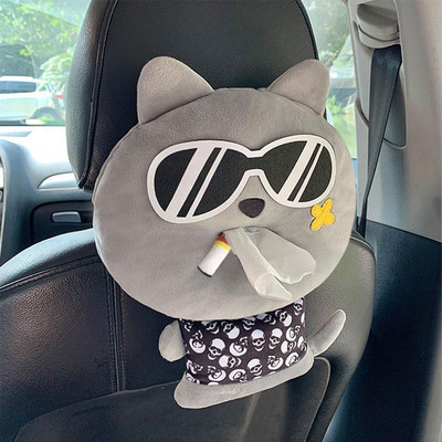 Servetėlių dėžutės Kūrybinė servetėlių dėžutė Minkštas animacinių filmų popierinis servetėlių dėklas Mieli gyvūnai Automobilių popierinės dėžutės Puikus servetėlių laikiklis automobiliui S E8E8