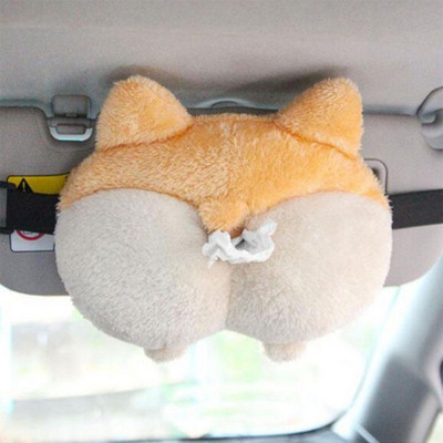 Servetėlių dėžutės Kūrybinė servetėlių dėžutė Minkštas animacinių filmų popierinis servetėlių dėklas Mieli gyvūnai Automobilių popierinės dėžutės Puikus servetėlių laikiklis automobiliui S E8E8