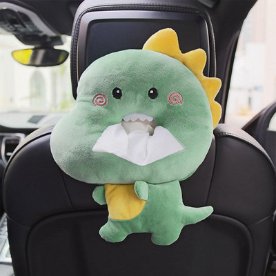 Servetėlių dėžutės Kūrybinė servetėlių dėžutė Minkštas animacinių filmų popierinis servetėlių dėklas Mieli gyvūnai Automobilių popierinės dėžutės Puikus servetėlių laikiklis automobiliui S E8E8