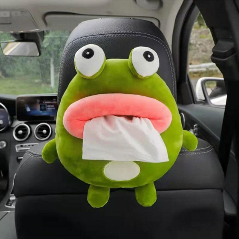 Servetėlių dėžutės Kūrybinė servetėlių dėžutė Minkštas animacinių filmų popierinis servetėlių dėklas Mieli gyvūnai Automobilių popierinės dėžutės Puikus servetėlių laikiklis automobiliui S E8E8