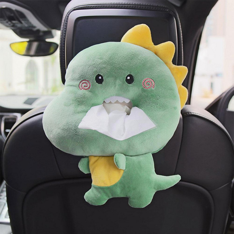 Servetėlių dėžutės Kūrybinė servetėlių dėžutė Minkštas animacinių filmų popierinis servetėlių dėklas Mieli gyvūnai Automobilių popierinės dėžutės Puikus servetėlių laikiklis automobiliui S E8E8