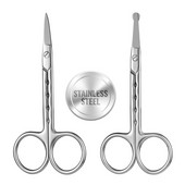 Profesionalne male škare Šminka Škare za dotjerivanje obrva za lice Nos Dlake Trimer za bradu Alat za uljepšavanje muškaraca i žena