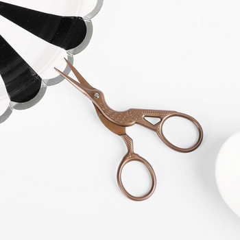 1 бр. Професионални фризьорски винтидж класически ножици Nail Art Stork Crane Bird Cutters Инструменти за оформяне Аксесоари за коса 2021