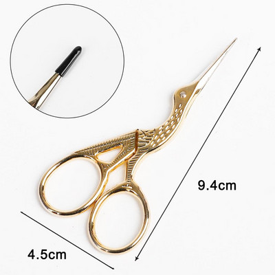 1tk Professionaalne juuksur Vintage klassikalised käärid küünte kunst toonekurg Crane linnulõikurid stiilitööriistad juukseaksessuaarid 2021