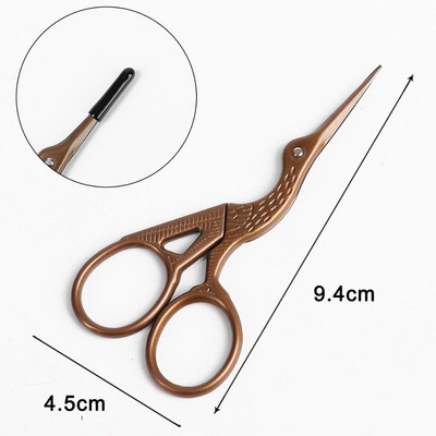 1tk Professionaalne juuksur Vintage klassikalised käärid küünte kunst toonekurg Crane linnulõikurid stiilitööriistad juukseaksessuaarid 2021