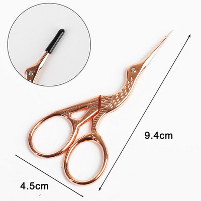 1tk Professionaalne juuksur Vintage klassikalised käärid küünte kunst toonekurg Crane linnulõikurid stiilitööriistad juukseaksessuaarid 2021