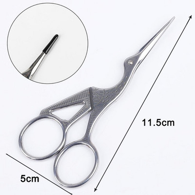 1tk Professionaalne juuksur Vintage klassikalised käärid küünte kunst toonekurg Crane linnulõikurid stiilitööriistad juukseaksessuaarid 2021