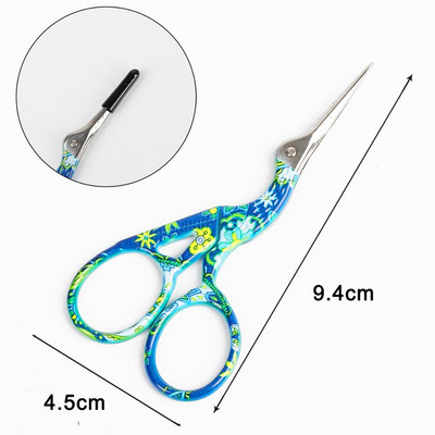 1tk Professionaalne juuksur Vintage klassikalised käärid küünte kunst toonekurg Crane linnulõikurid stiilitööriistad juukseaksessuaarid 2021