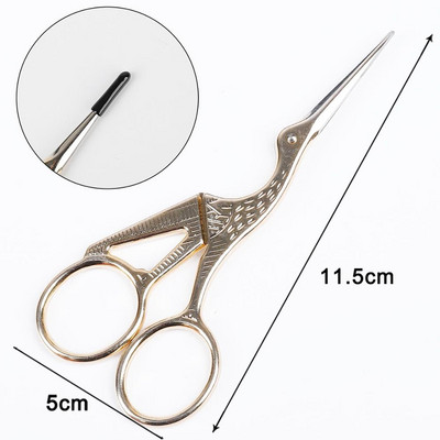 1tk Professionaalne juuksur Vintage klassikalised käärid küünte kunst toonekurg Crane linnulõikurid stiilitööriistad juukseaksessuaarid 2021