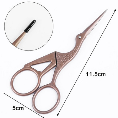 1tk Professionaalne juuksur Vintage klassikalised käärid küünte kunst toonekurg Crane linnulõikurid stiilitööriistad juukseaksessuaarid 2021