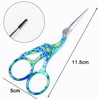 1tk Professionaalne juuksur Vintage klassikalised käärid küünte kunst toonekurg Crane linnulõikurid stiilitööriistad juukseaksessuaarid 2021