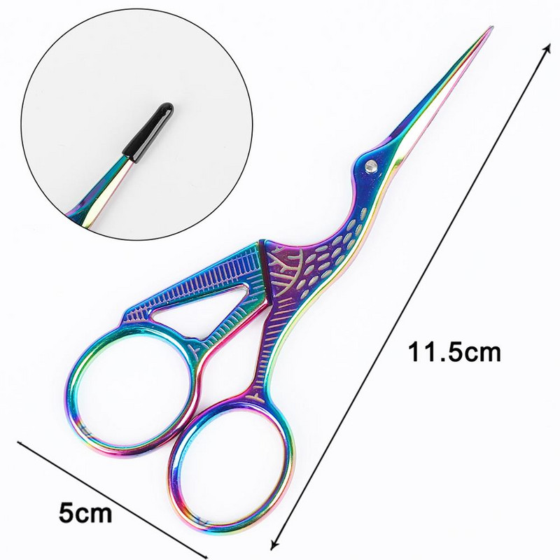 1tk Professionaalne juuksur Vintage klassikalised käärid küünte kunst toonekurg Crane linnulõikurid stiilitööriistad juukseaksessuaarid 2021