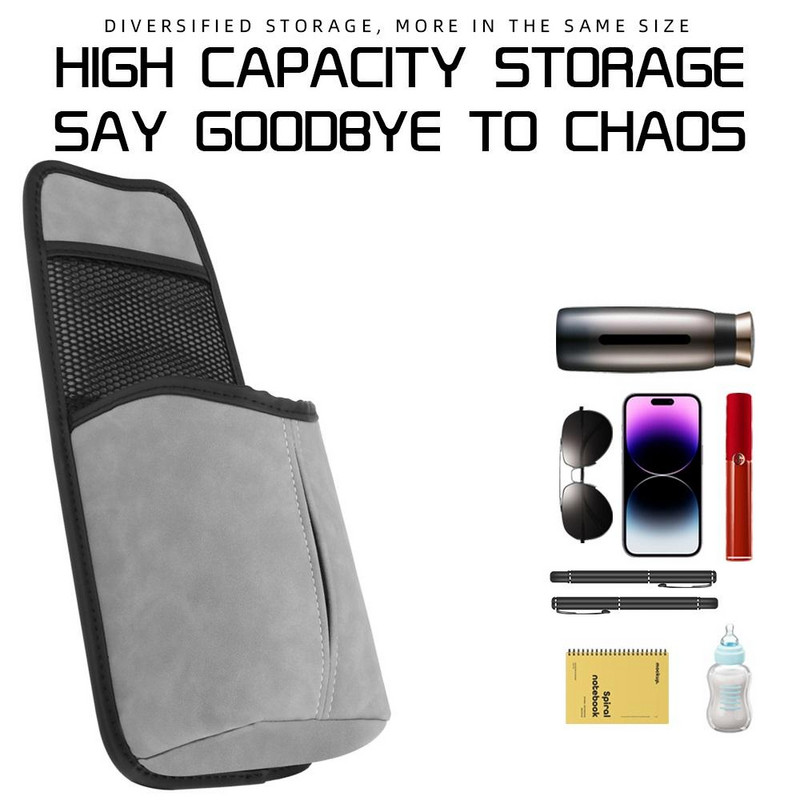Automobilio sėdynės šoninio laikymo krepšio organizatorius Daugiafunkcis pakabinamas maišelis Mobiliojo telefono vandens puodelio daiktų laikiklis Automobilio priedai