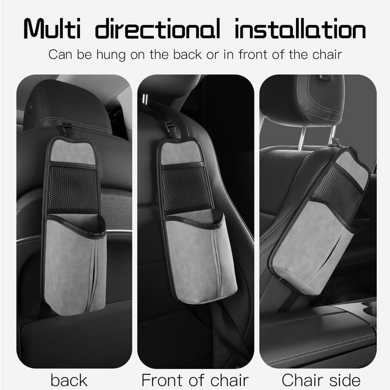 Automobilio sėdynės šoninio laikymo krepšio organizatorius Daugiafunkcis pakabinamas maišelis Mobiliojo telefono vandens puodelio daiktų laikiklis Automobilio priedai