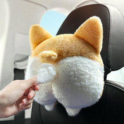 LULECI mielas pingvinas baltasis lokys animacinių filmų automobilių servetėlių dėžutė, universalus automobilio kambario popierinis gyvūnų dekoravimo laikiklis