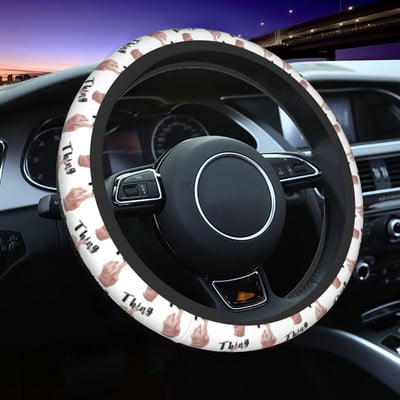 37-38 Car Steering Wheel Cover Thing From Wednesday Elastic Auto Decoration Κατάλληλα αξεσουάρ αυτοκινήτου