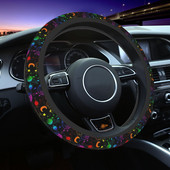 Space Car rooliratta kate 38 cm Moon Star Auto rooliratta kaitse Elastische auto stiiliga interjööri tarvikud