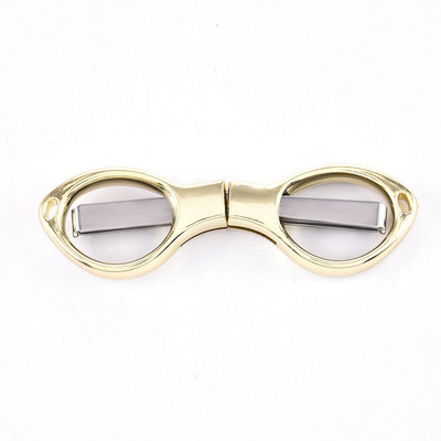 Kaasaskantav roostevabast terasest kulmutrimmer Multifunktsionaalne 8 sõnaga kokkupandavad käärid kulmude kujundaja näokujundaja käärid meigitööriist