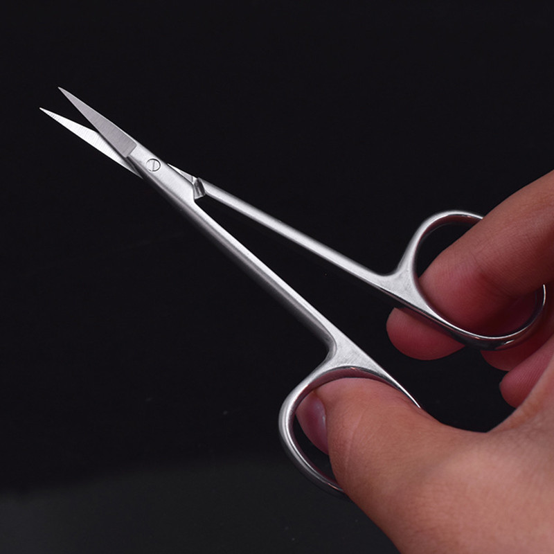 Butik opreme za uljepšavanje Nehrđajući čelik 9.5 Mini škare Trepavice Dvostruki kapci Škare za nokte Profesionalni alati za šavove