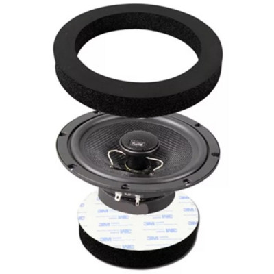 2 Pcs 6.5 Inch Car Speaker Ring Bass Door Trim Sound Insulation Cotton Audio Speakers Sound Self Adhesive Insulation Ring
