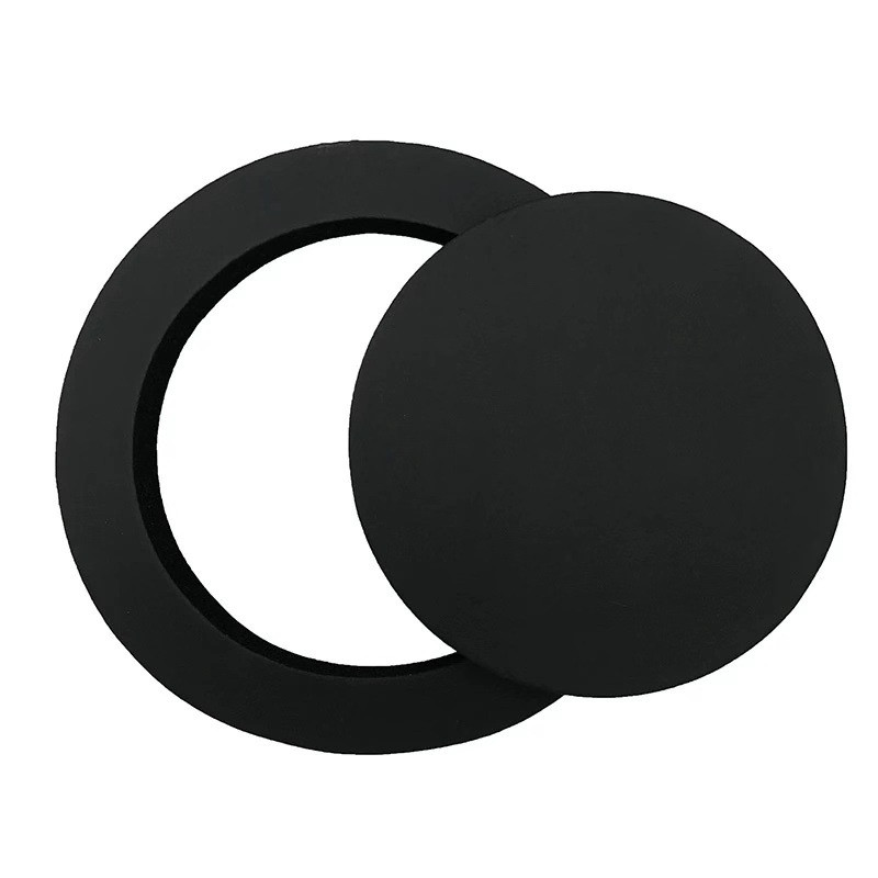 2 tk 6,5-tolline auto kõlari rõngas bassi ukse trimmi heliisolatsioon puuvillane helikõlarid heli isekleepuv isolatsioonirõngas
