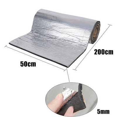 50x200cm 5/10mm Автомобилна акустична термична звукоизолираща подложка Звукоизолиращи стенни панели Автоматично заглушаващи шумоизолационни подложки за автомобили