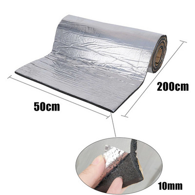 50x200cm 5/10mm autoakustiline termiline helisummuti matt helikindlad seinapaneelid, autode summutavad müra isolatsioonimatid autodele
