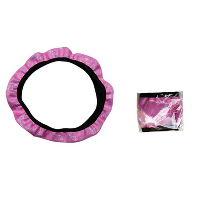 38cm elastne rooliratta kate Auto rooliratta kate Naistele Rattakate Roosa Butterfly Print Libisemisvastased autotarvikud