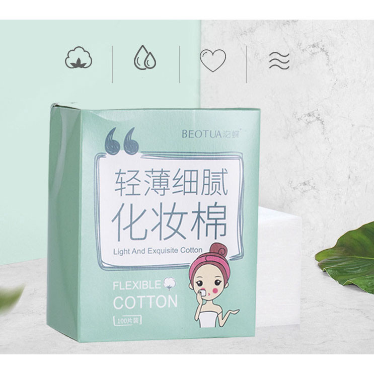 100 lehte/pakendis meigieemaldaja Naturaalne vatipadjad Meigi näoeemaldaja Näonahahooldus Imetamispadjad Nahapuhastusvahendid