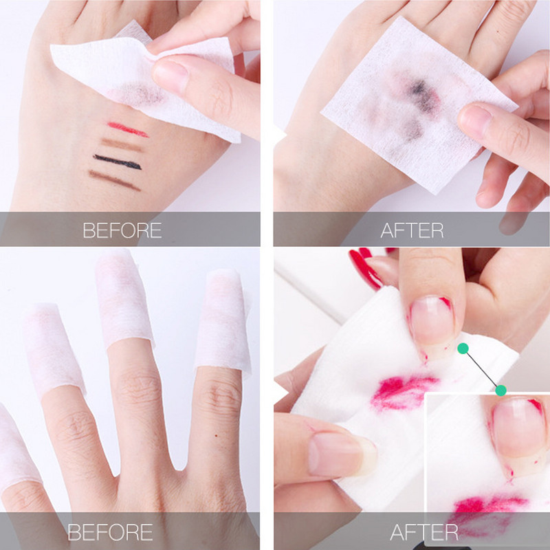 100 lehte/pakendis meigieemaldaja Naturaalne vatipadjad Meigi näoeemaldaja Näonahahooldus Imetamispadjad Nahapuhastusvahendid