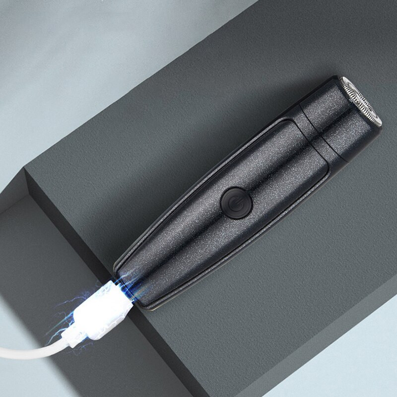 Nešiojamas skustuvas Mini elektrinis skustuvas USB įkraunamas automatinis skutimosi žoliapjovė su patogia barzdos Vibrissa skustuvu