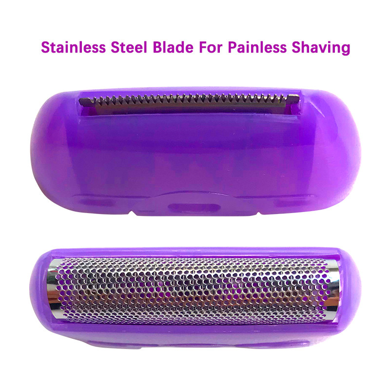 Nerūdijančio plieno neskausminga skutimosi kirpimo mašinėlė ir mikroskopinė pjovimo galvutė, skirta liesti plaukelius šalinti rankoms kojoms, bikini veidui, naudotas epiliatorius