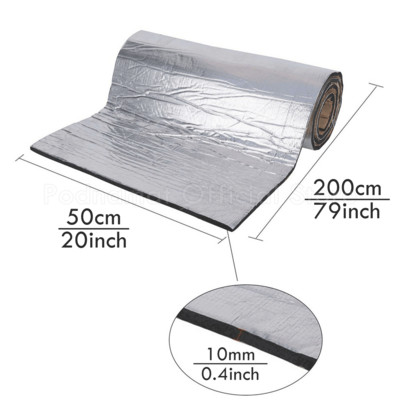 500*2000mm 5/10mm auto kapoti mootori tulemüüri soojusmatt summuti helikindel müra isolatsioon summutav alumiiniumfooliumist kleebismatid