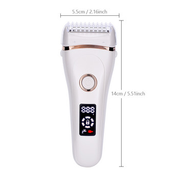 Ηλεκτρική ξυριστική μηχανή ανώδυνη γυναικεία ξυριστική μηχανή USB φόρτισης μπικίνι για ολόκληρο το σώμα Αδιάβροχη οθόνη LCD σε υγρή και στεγνή χρήση
