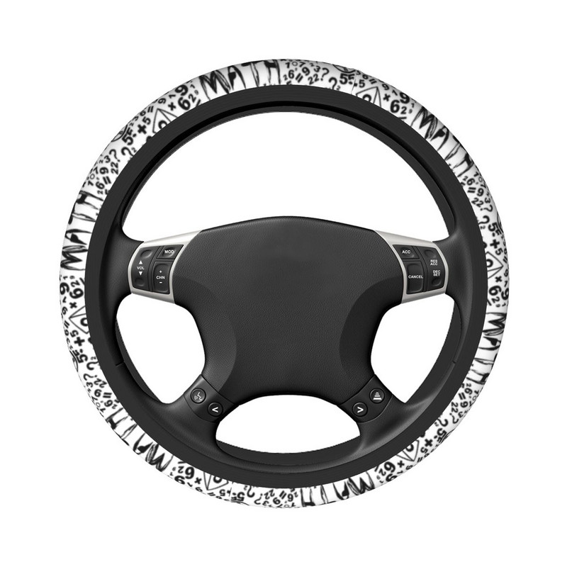 38 cm auto roolikatted Ma armastan matemaatikavõrrandid Pehme müsteerium autokaunistus Moodsad autotarvikud