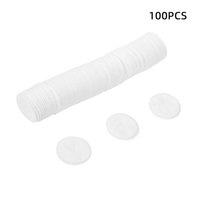 100 tk Kosmeetilised kosmeetilised vatipadjakesed Ripsmeliim Paksendatud Küünelaki Eemaldaja Ümmarguse kujuga tööriistad 3 kihti igapäevased tarvikud